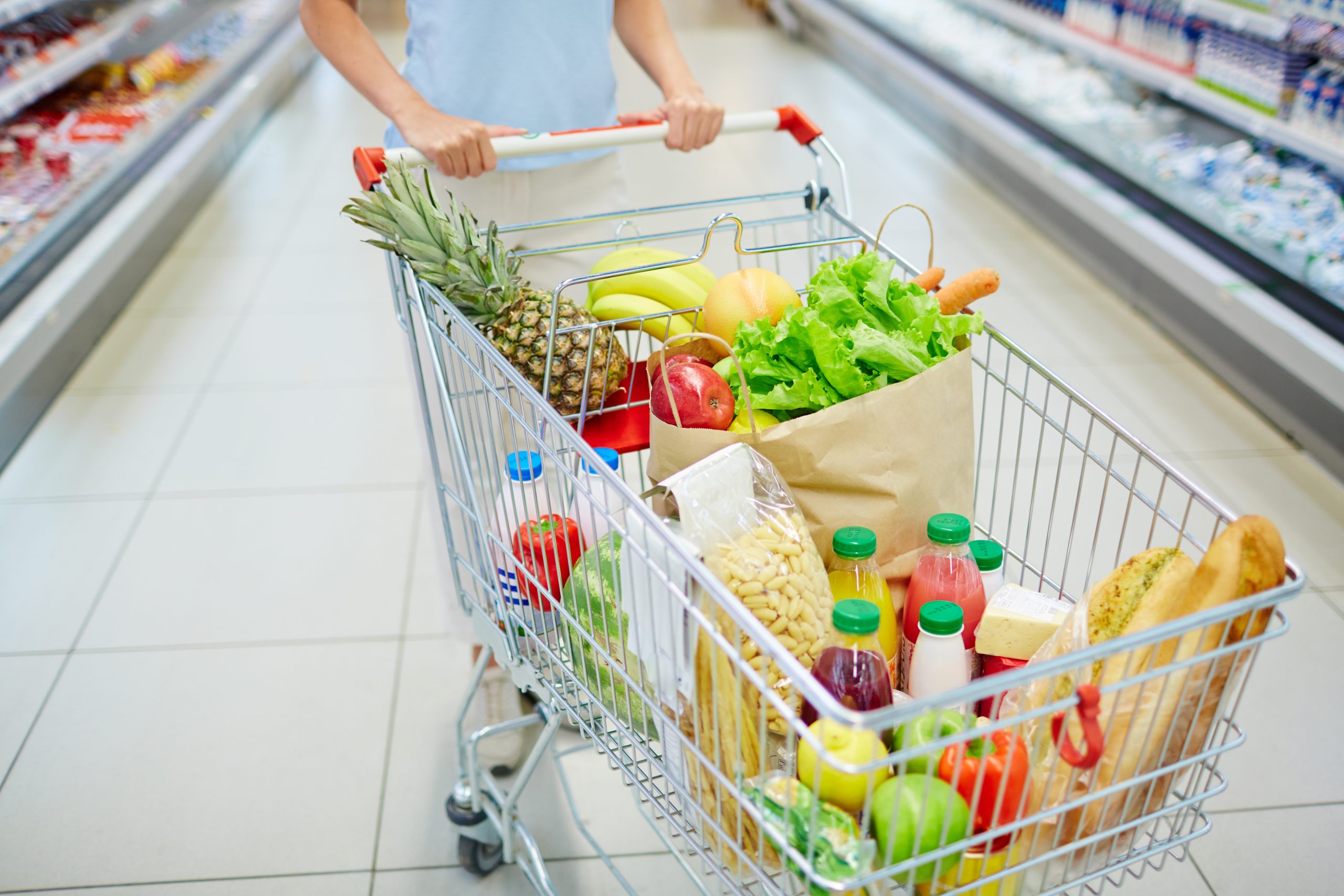 food in cart